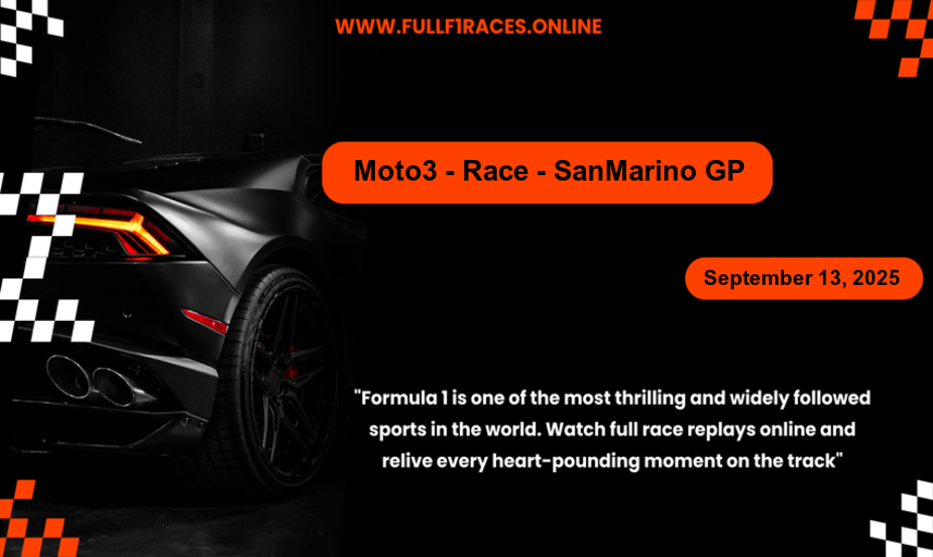 Moto3 - Race - SanMarino GP
