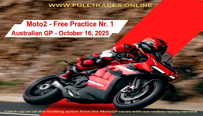 Moto2 - Free Practice Nr. 1 - Australian GP