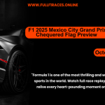 F1 2025 Mexico City Grand Prix Chequered Flag Preview: Race Strategies, Drivers, and Expert Insights Sunday, October 26, 2025