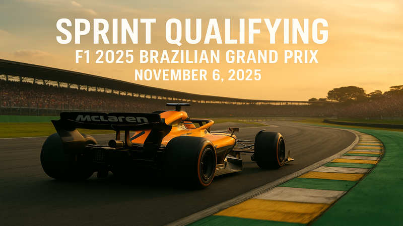 Pressure Builds in São Paulo: McLaren Leads the Charge as Sprint Qualifying Unfolds